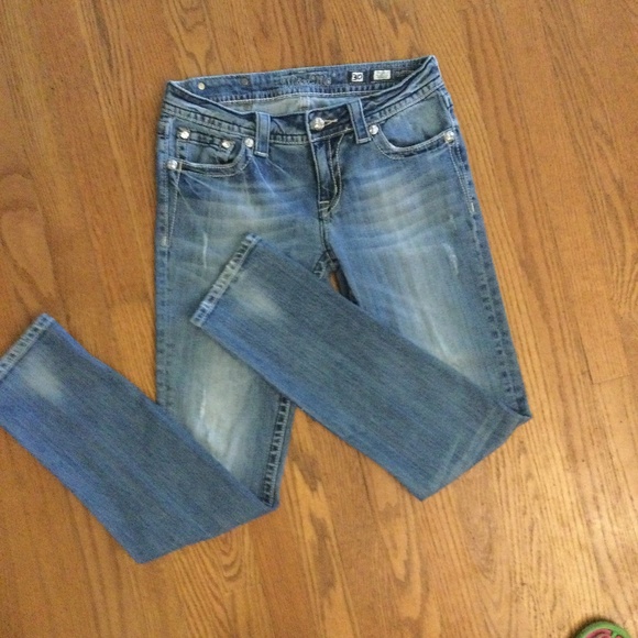 Miss Me Womens JP53405 Skinny medium wash Denim Jeans sz 30 - Picture 3 of 10